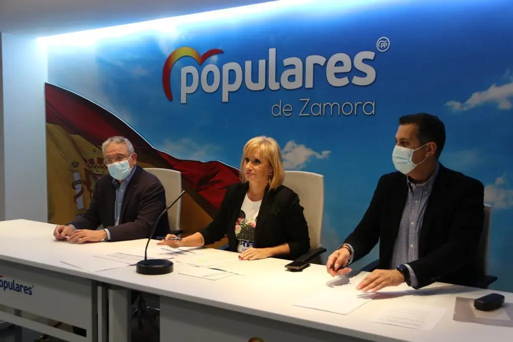 Los procuradores en las Cortes de Castilla y León por la provincia, Leticia García Sánchez, Oscar Reguera Acevedo y Alberto Castro Cañibano