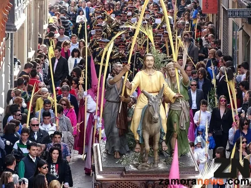 Procesión de La Borriquita en el Domingo de Ramos. Fotografía de archivo