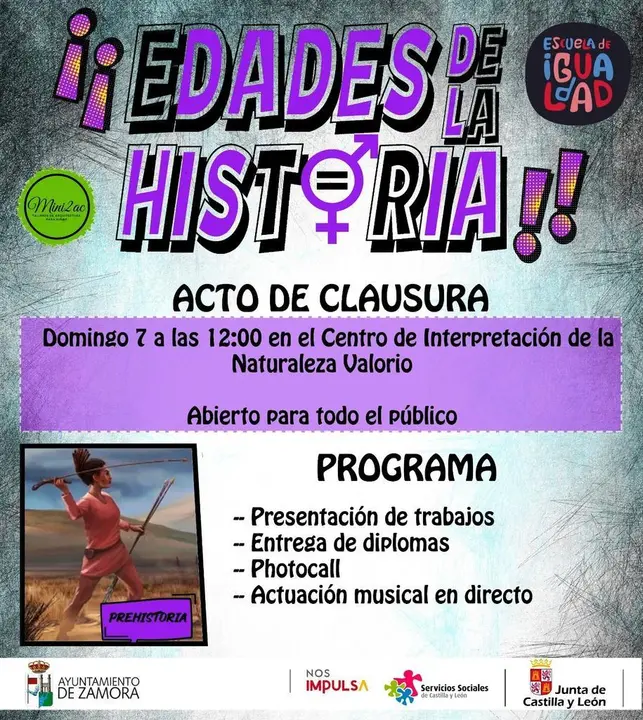 Cartel Clausura edades de la Historia