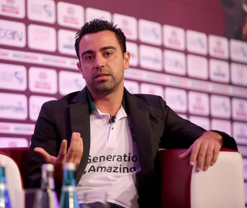Xavi Hernández en un evento comercial.