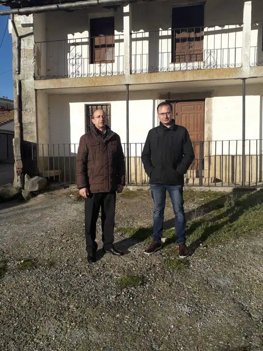 Domingo y Jose Antonio, promotores del Banco de Inmuebles de Sayago