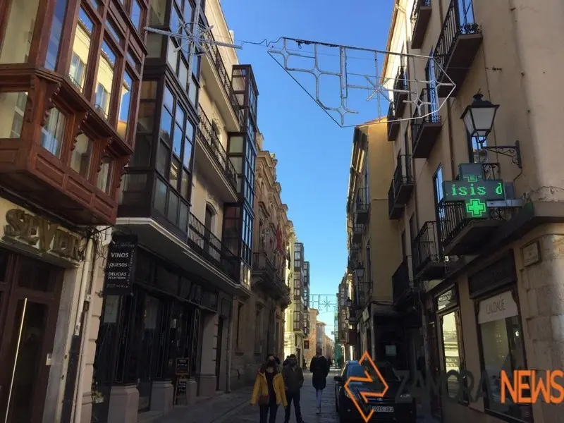 luces de Navidad.