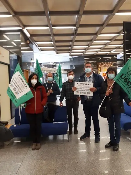 Representantes de los sanitarios en la delegación de la Junta en Zamora