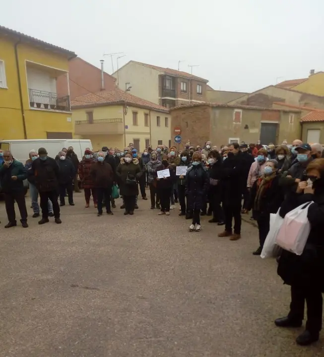 Concentración en defensa de la Sanidad Pública en Tábara, Fotos cedidas