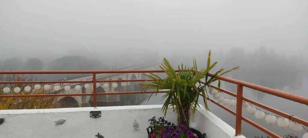 Puente de Piedra niebla