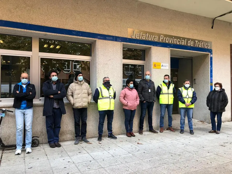 Parón de 5 minutos de examinadores de Tráfico en Zamora
