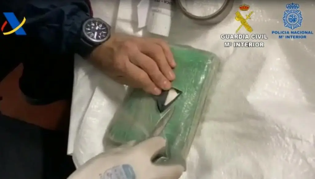 Cocaína. Fotografía de archivo de la Policía Nacional