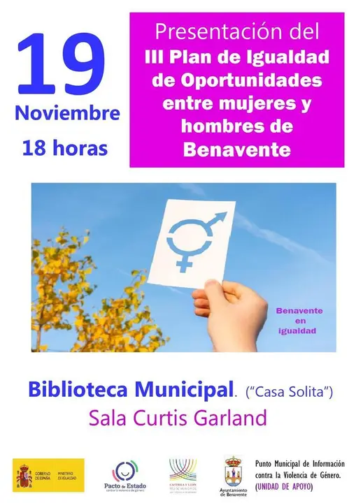 Cartel. Plan Igualdad