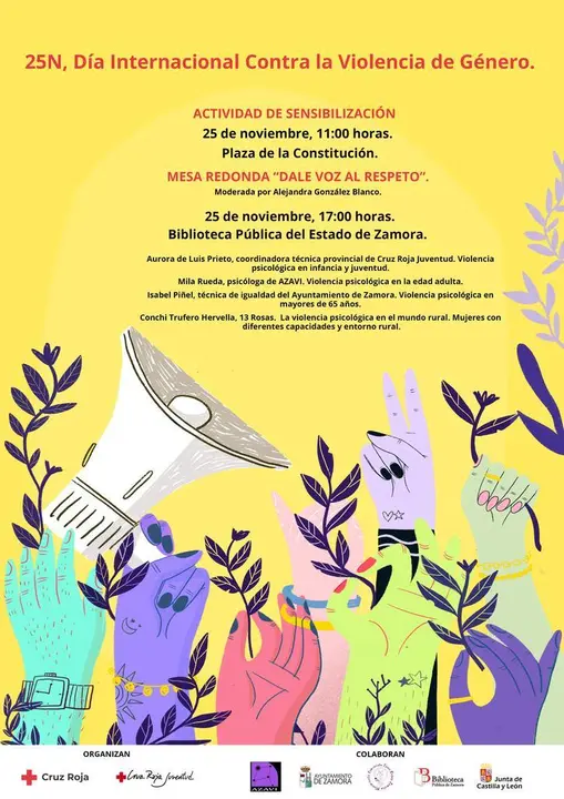 cartel 25N zamora