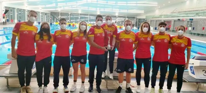 Componentes de la selección nacional que se han hecho con la victoria en la Orange Cup de Salvamento y Socorrismo. | FOTO: RFESS