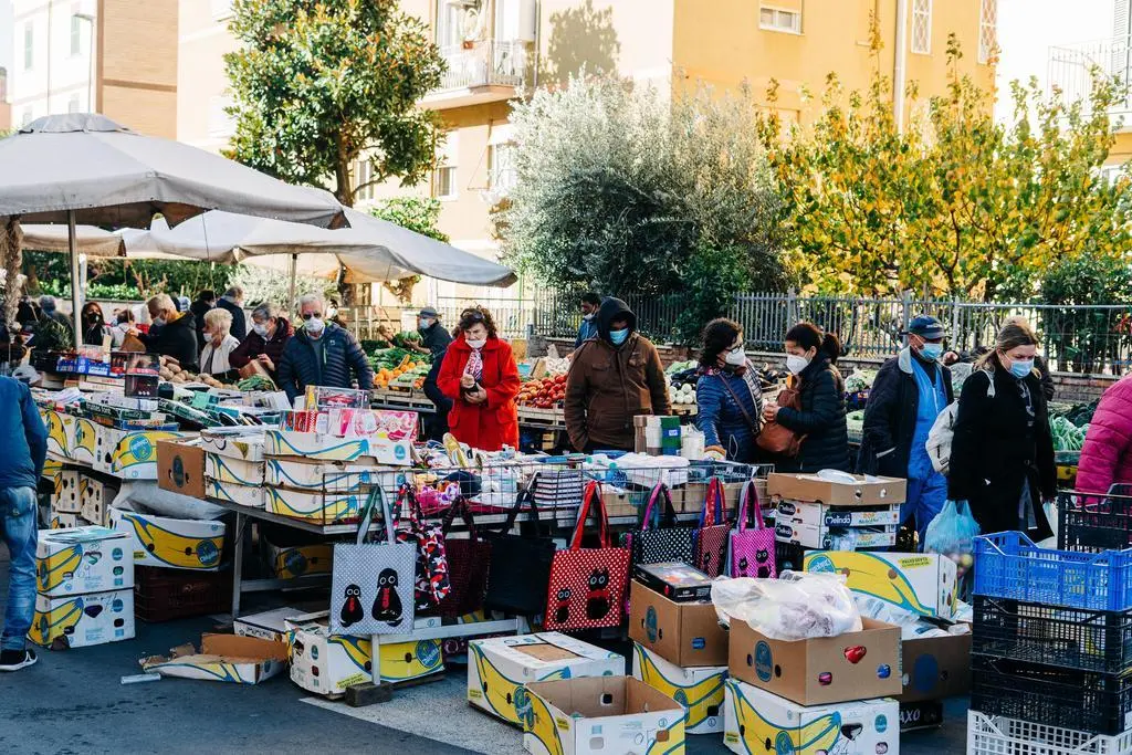 Foto de archivo mercadillo