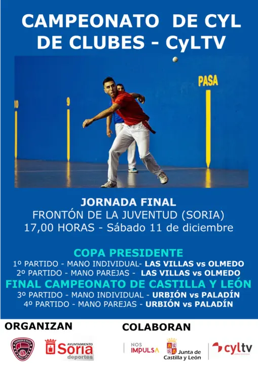 CAMPEONATO REGIONAL PELOTA MANO CARTEL FINALES
