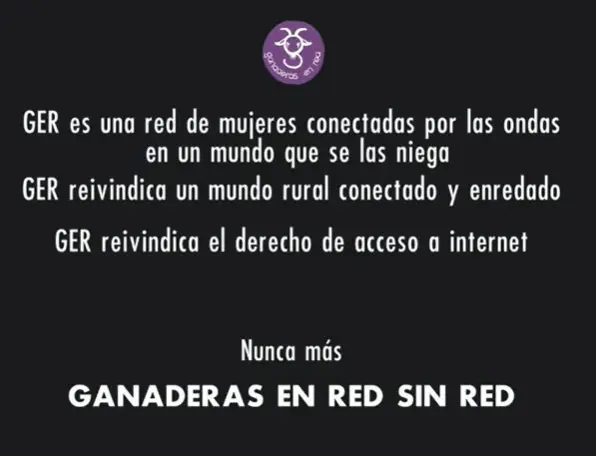 Ganaderas en red sin red