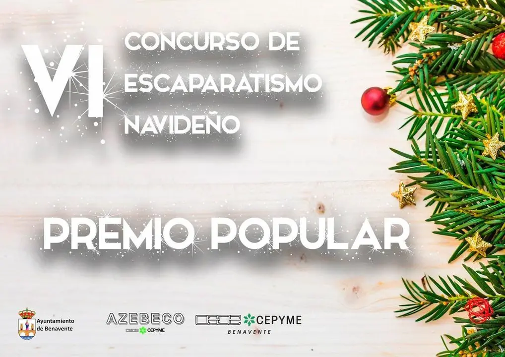 Cartel concurso escaparatismo Benavente