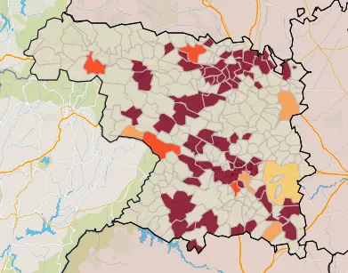 Mapa IA municipios a siete días (13 de diciembre)