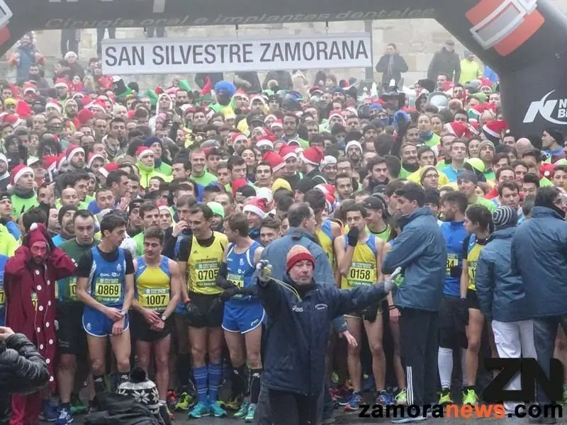 Salida de la San Silvestre Zamorana en 2017.