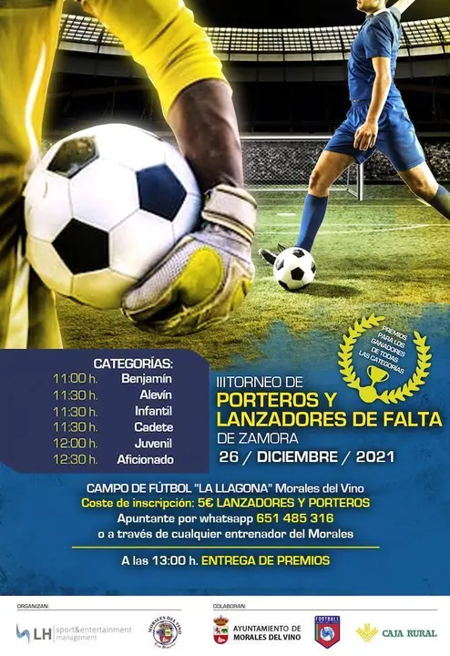 Cartel  III Torneo de Porteros y Lanzadores de falta