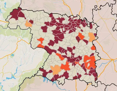 Mapa IA municipios a siete días (17 de diciembre)