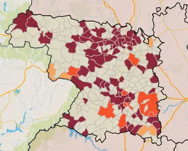 Mapa IA municipios a siete días (20 de diciembre)
