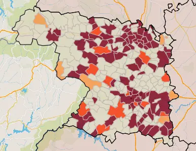 Mapa IA municipios a siete días (22 de diciembre)