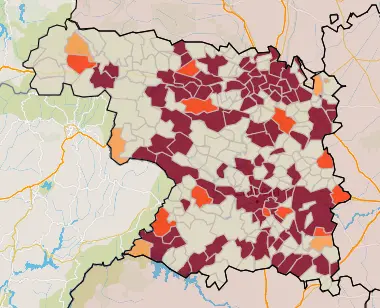 Mapa IA municipios a siete días (23 de diciembre)