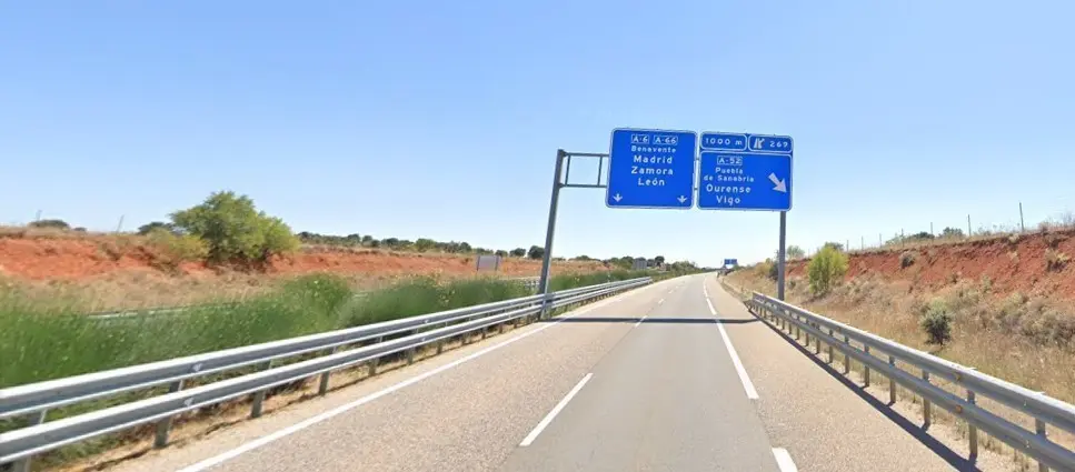 A-6 a su paso por Benavente