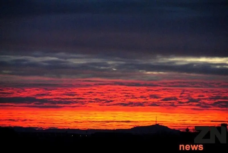 amanecer rojo