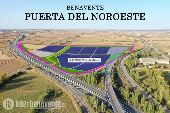 Mapa del proyecto Puerta del Noroeste. Fotografía: Interbenavente.es