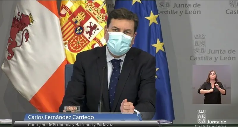 Carriedo, en la rueda de prensa tras el Consejo de Gobierno