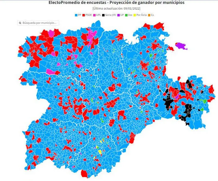 ELECCIONES CYL  Compendio de Encuestas (9 enero 2022)
