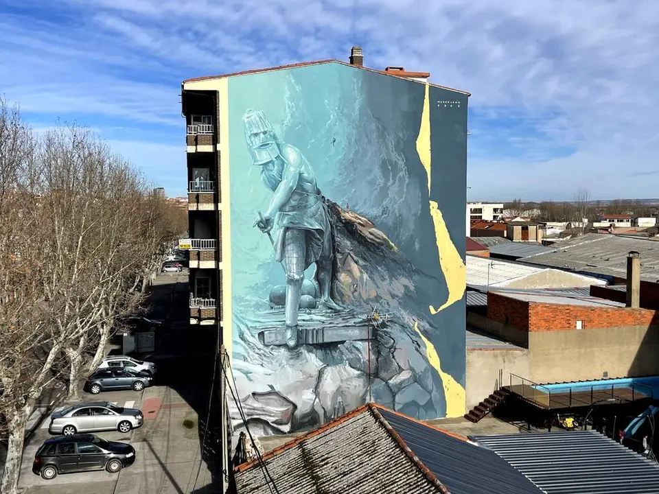 Mural en el barrio de Pinilla