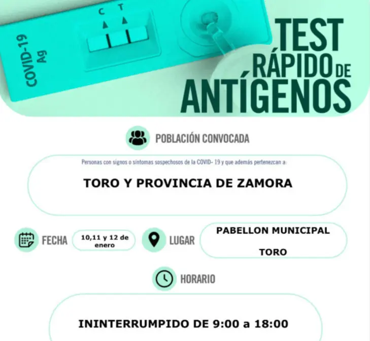 Cribado masivo Toro.