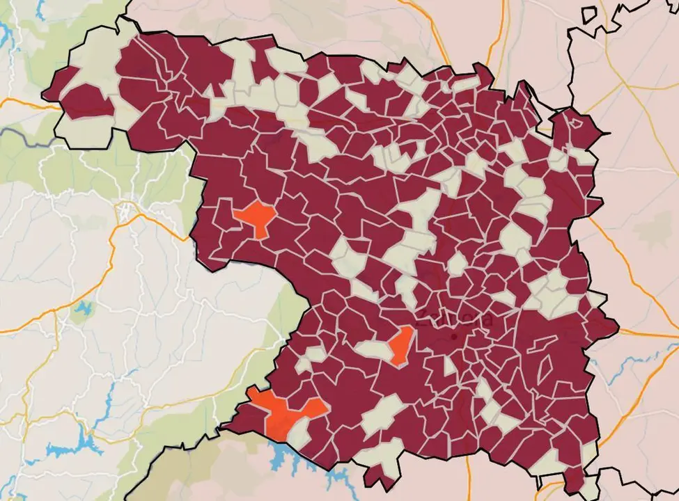 Incidencia acumulada en los municipios de Zamora este miércoles (12 de enero)