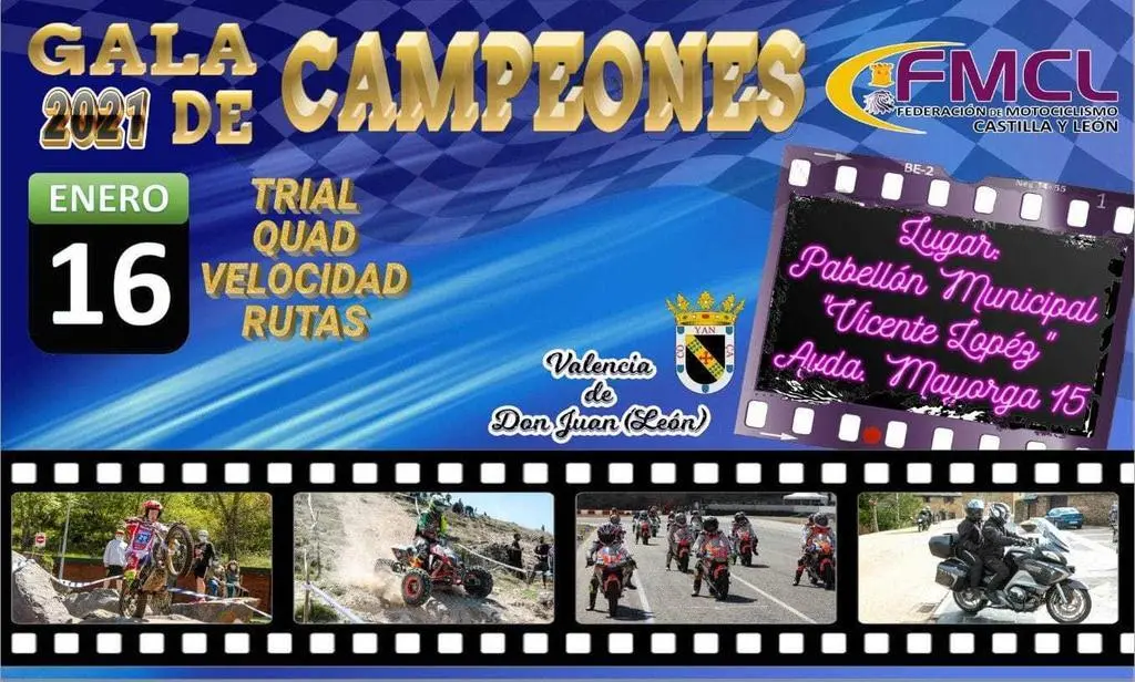 Gala de campeones de la Federación de Motociclismo de CyL