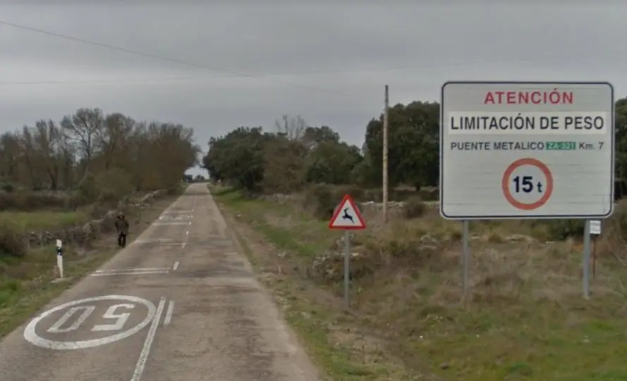 Estado de la carretera ZA-321