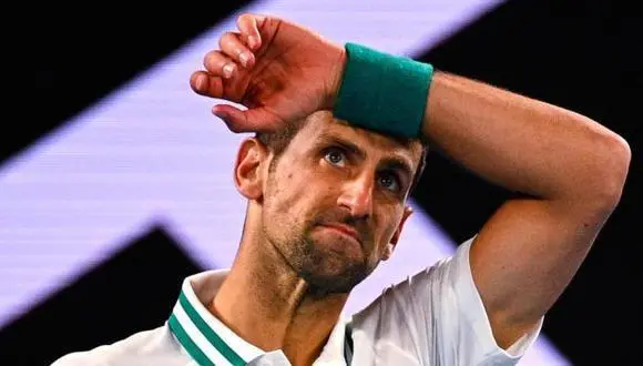 Novak Djokovic en un partido.