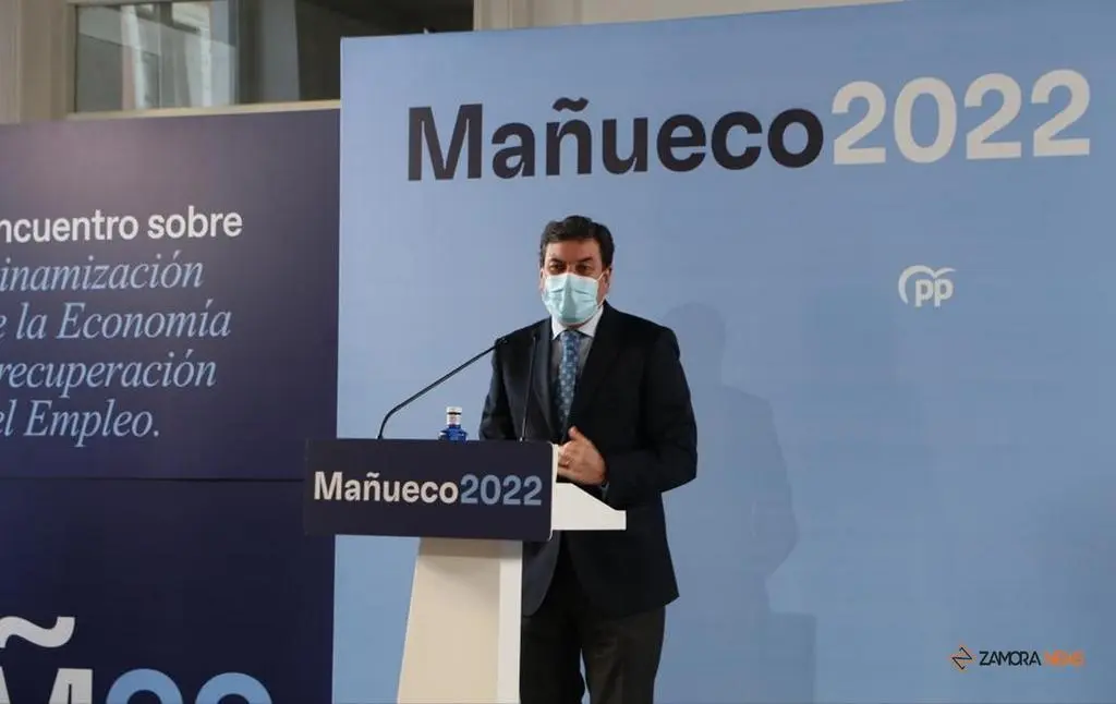Carriedo durante la clausura en Zamora el segundo “encuentro popular” del PP de Castilla y León