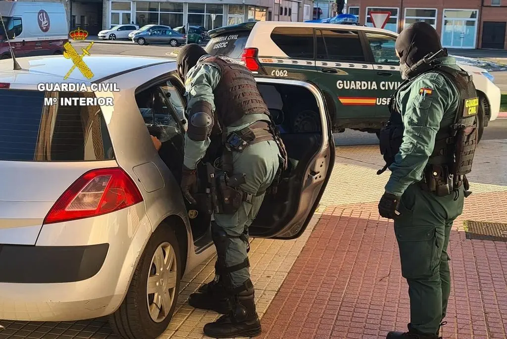 Operación contra el tráfico de drogas en Benavente