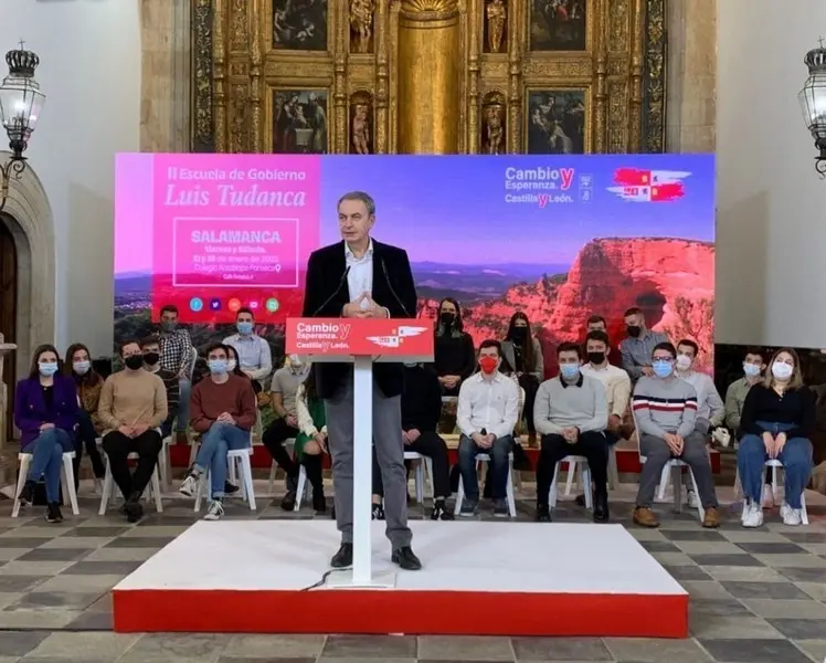 José Luis Rodríguez Zapatero en Salamanca