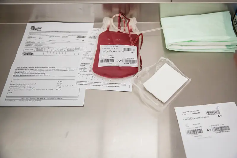 Foto archivo donación sangre