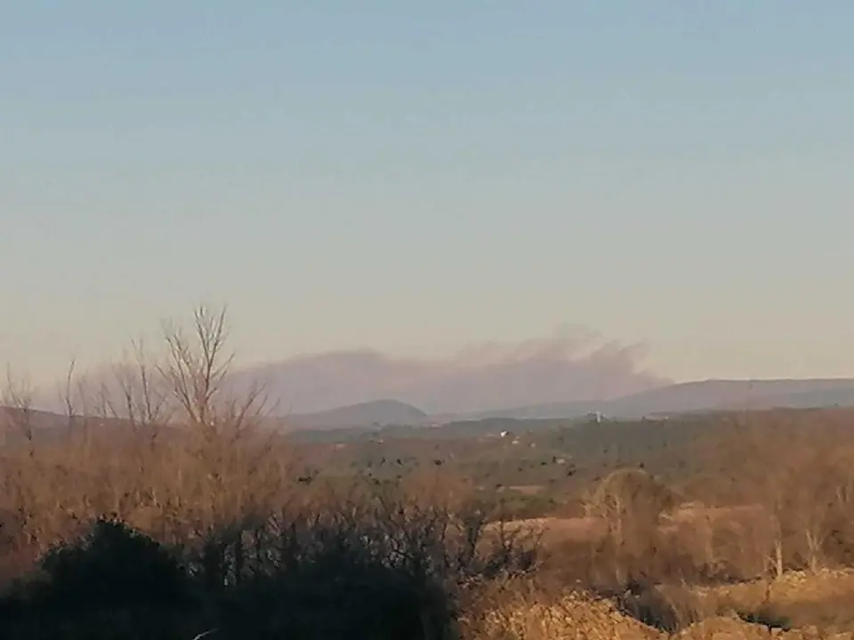 incendio en Hermisende Sanabria (foto Incendios Forestales CyL). imagen de archivo