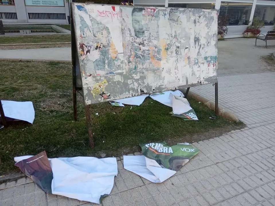 Estado de la valla en el entorno de La Marina