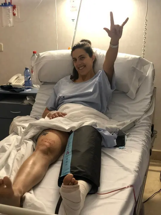Sara Garcia en el hospital
