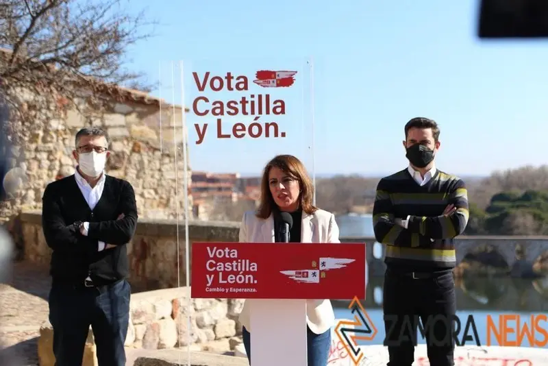 Adriana Lasta, presente en Zamora. | FOTO: Marcos Vicente