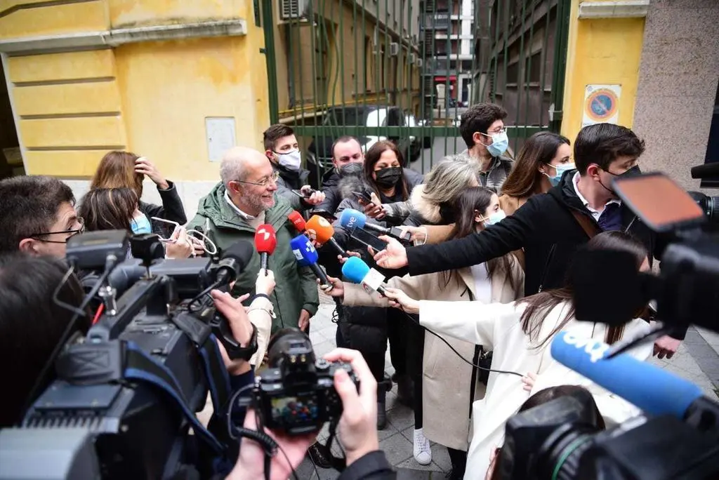 Francisco Igea tras votar.