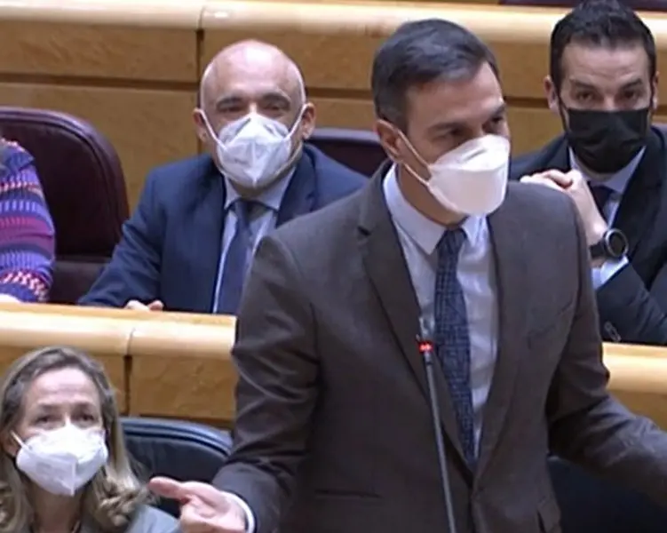 Pedro Sánchez, esta mañana en el Congreso. Foto LaSexta