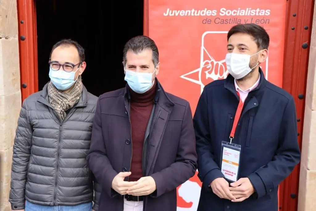 Luis Tudanca durante el XIII Congreso de Juventudes Socialistas de Castilla y León