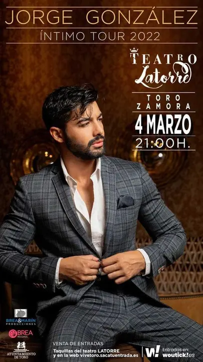 Cartel del espectáculo de Jorge González en Toro