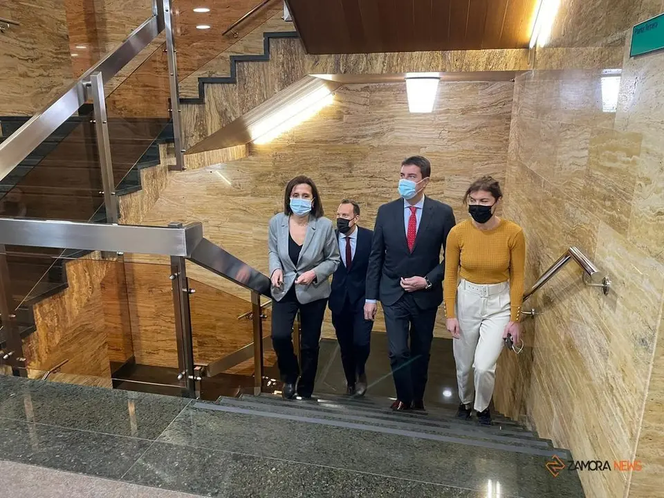 Ángel Ibáñez durante su visita a la Delegación Territorial de la Junta