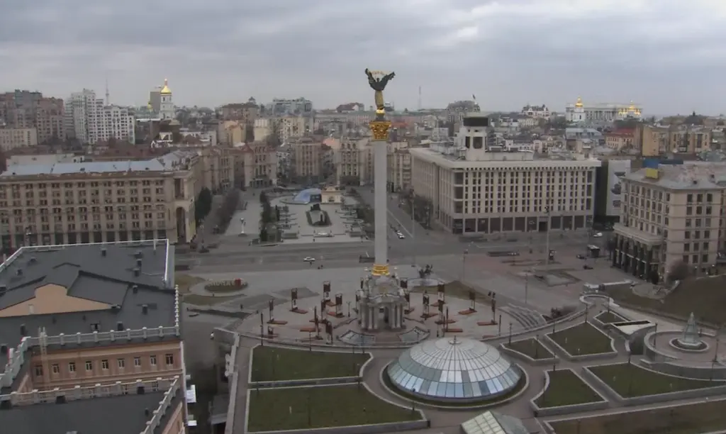 Impactante imagen de Kiev vacía